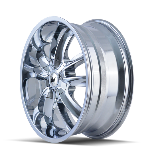 366-2814C - Mazzi Obsession 20X8.5 5X108 / 5X114.3 ET 35mm Chrome - Mazzi Wheels Canada