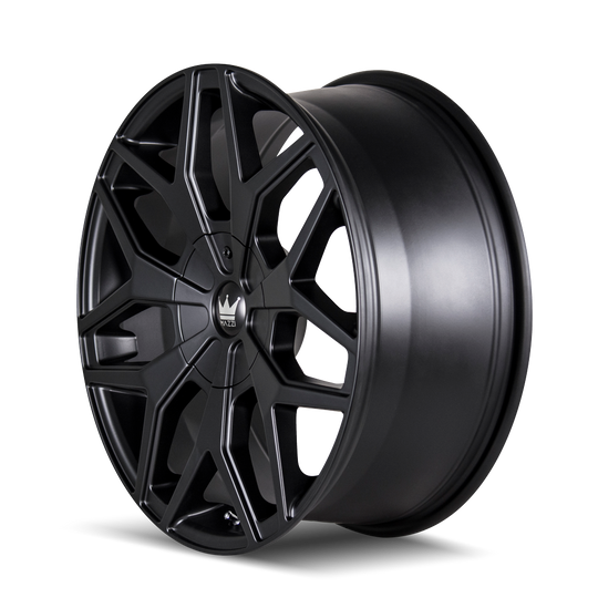 367-22988MB - Mazzi Profile 22X9.5 5X115 / 5X139.7 ET 18mm Matte Black - Mazzi Wheels Canada