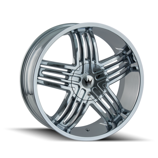 368-2888C - Mazzi Entice 20X8.5 5X115 / 5X139.7 ET 18mm Chrome - Mazzi Wheels Canada