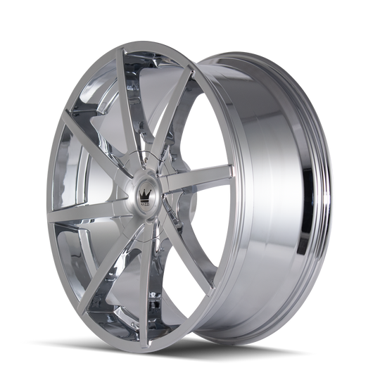 369-2809C - Mazzi Kickstand 20X8.5 5X112 / 5X120 ET 35mm Chrome - Mazzi Wheels Canada