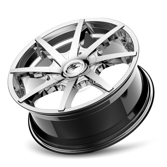 369-2814C - Mazzi Kickstand 20X8.5 5X108 / 5X114.3 ET 35mm Chrome - Mazzi Wheels Canada