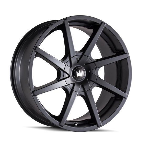369-24937MB - Mazzi Kickstand 24X9.5 6X135 / 6X139.7 ET 30mm Matte Black - Mazzi Wheels Canada