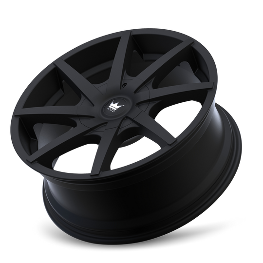 369-24952MB - Mazzi Kickstand 24X9.5 5X127 / 5X139.7 ET 18mm Matte Black - Mazzi Wheels Canada