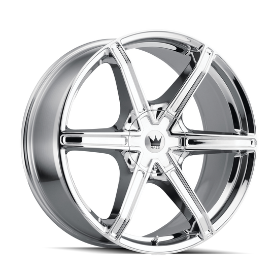 371-22988C - Mazzi Stilts 22X9.5 5X115 / 5X139.7 ET 18mm Chrome - Mazzi Wheels Canada