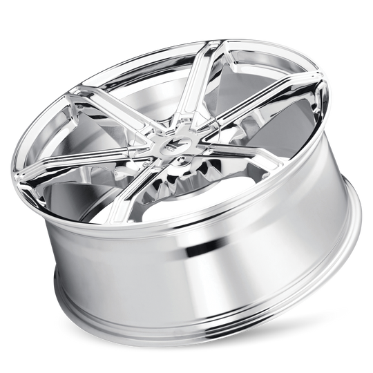 371-2837C - Mazzi Stilts 20X8.5 6X135 / 6X139.7 ET 30mm Chrome - Mazzi Wheels Canada
