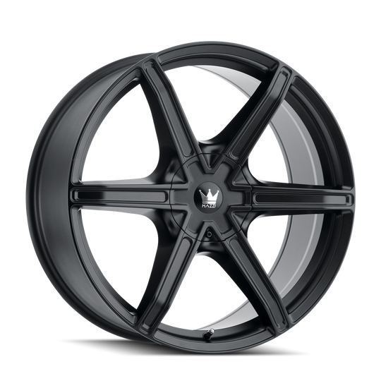 371-8837MB - Mazzi Stilts 18X8 6X135 / 6X139.7 ET 20mm Matte Black - Mazzi Wheels Canada