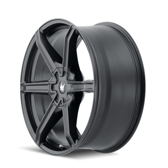 371-22937MB - Mazzi Stilts 22X9.5 6X135 / 6X139.7 ET 30mm Matte Black - Mazzi Wheels Canada