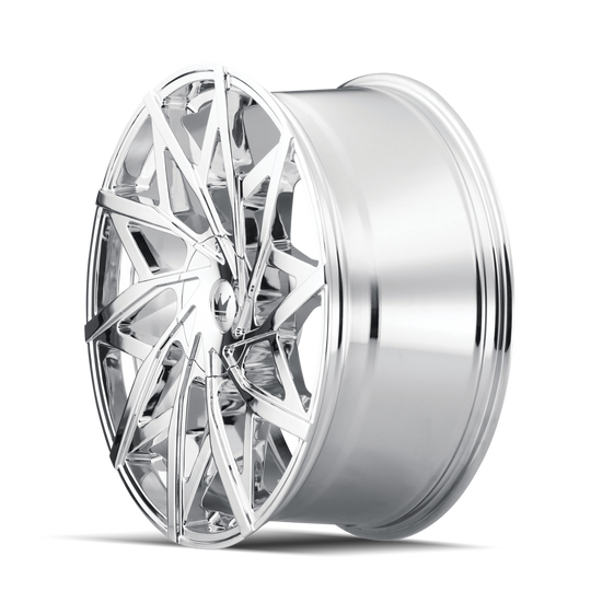 372-2811C - Mazzi Big Easy 20X8.5 5X110 / 5X115 ET 35mm Chrome - Mazzi Wheels Canada
