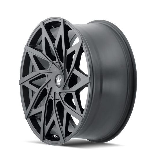 372-2811MB - Mazzi Big Easy 20X8.5 5X110 / 5X115 ET 35mm Matte Black - Mazzi Wheels Canada