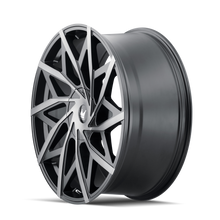 Load image into Gallery viewer, 372-2809TM - Mazzi Big Easy 20X8.5 5X112 / 5X120 ET 35mm Matte Black Machined with Dark - Mazzi Wheels Canada
