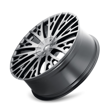 Load image into Gallery viewer, 373-24937TM - Mazzi Twist Tie 24X9.5 6X135 / 6X139.7 ET 30mm Matte Black Machined with Dark - Mazzi Wheels Canada