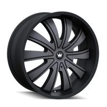 Charger l'image dans la galerie, 374-22937TM - Mazzi Rolla 22X9.5 6X135 / 6X139.7 ET 30mm Matte Black Machined with Dark - Mazzi Wheels Canada
