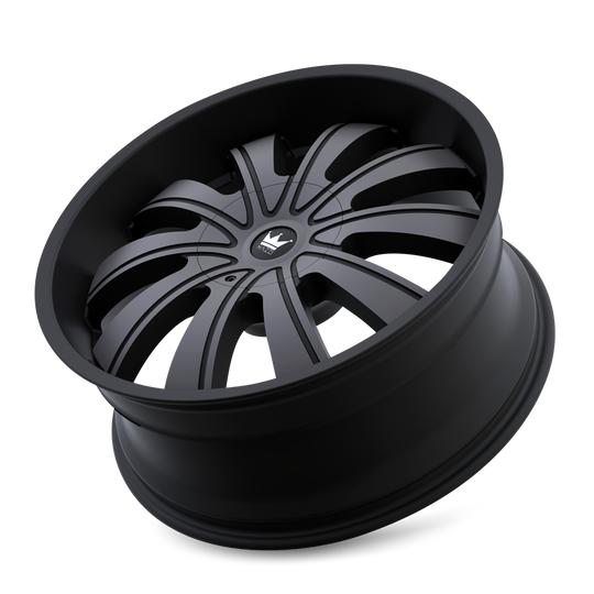 374-22937TM - Mazzi Rolla 22X9.5 6X135 / 6X139.7 ET 30mm Matte Black Machined with Dark - Mazzi Wheels Canada