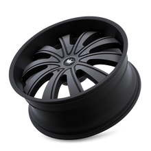 Load image into Gallery viewer, 374-24937TM - Mazzi Rolla 24X9.5 6X135 / 6X139.7 ET 30mm Matte Black Machined with Dark - Mazzi Wheels Canada