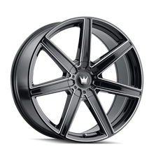 Charger l'image dans la galerie, 376-22809B - Mazzi Laguna 22X8.5 5X112 / 5X120 ET 38mm Gloss Black Milled - Mazzi Wheels Canada