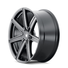 Load image into Gallery viewer, 376-22814B - Mazzi Laguna 22X8.5 5X108 / 5X114.3 ET 38mm Gloss Black Milled - Mazzi Wheels Canada