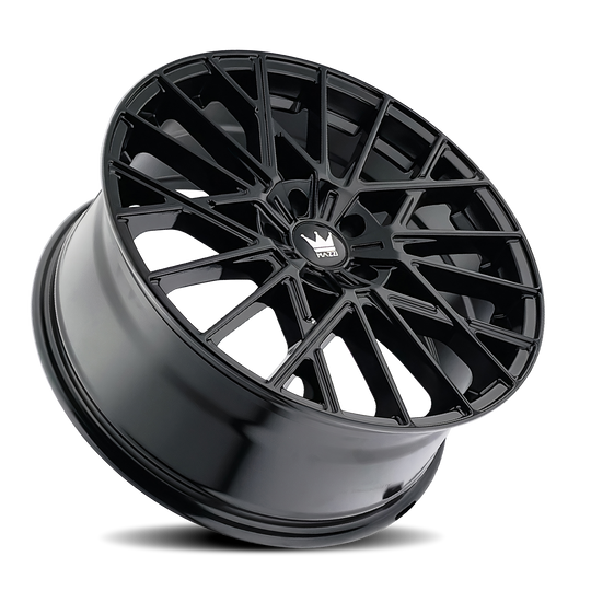 378-2865GB38 - Mazzi Jinx 20X8.5 5X114.3 38mm Gloss Black - Mazzi Wheels Canada