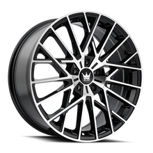 Charger l'image dans la galerie, 378-8845BM40 - Mazzi Jinx 18X8 5X112 /  ET 40mm Gloss Black Machined - Mazzi Wheels Canada