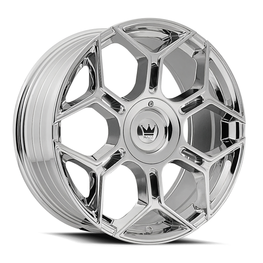 379-2809C - Mazzi Libra 20X8.5 5X112 / 5X120 ET 35mm Chrome - Mazzi Wheels Canada