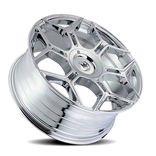 379-2814C - Mazzi Libra 20X8.5 5X108 / 5X114.3 ET 35mm Chrome - Mazzi Wheels Canada