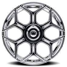 Charger l'image dans la galerie, 379-2814C - Mazzi Libra 20X8.5 5X108 / 5X114.3 ET 35mm Chrome - Mazzi Wheels Canada