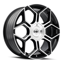Load image into Gallery viewer, 379-2811BM - Mazzi Libra 20X8.5 5X110 / 5X115 ET 35mm Gloss Black Machined - Mazzi Wheels Canada