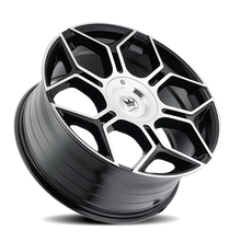 Charger l'image dans la galerie, 379-2818BM - Mazzi Libra 20X8.5 5X115 / 5X120 ET 18mm Gloss Black Machined - Mazzi Wheels Canada