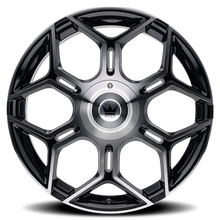 Charger l'image dans la galerie, 379-2818BM - Mazzi Libra 20X8.5 5X115 / 5X120 ET 18mm Gloss Black Machined - Mazzi Wheels Canada