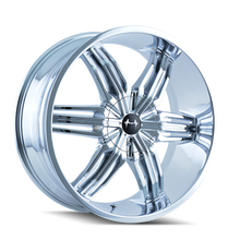 Load image into Gallery viewer, 792-24917C - Mazzi Rush 24X9.5 5X115 / 5X127 ET 18mm Chrome - Mazzi Wheels Canada