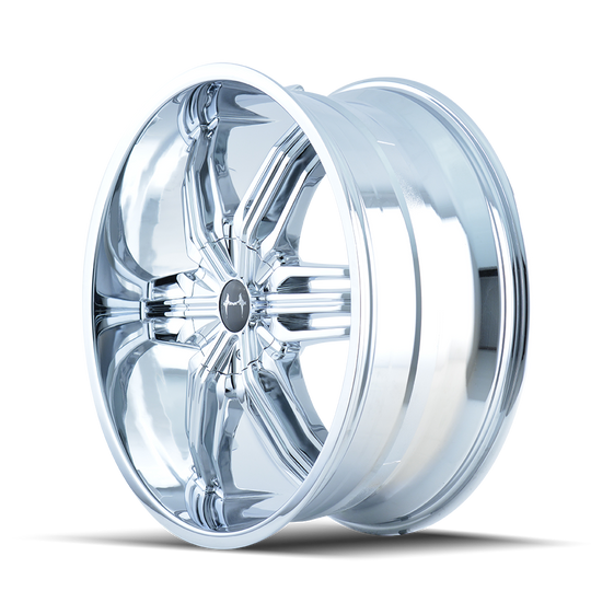 792-24917C - Mazzi Rush 24X9.5 5X115 / 5X127 ET 18mm Chrome - Mazzi Wheels Canada