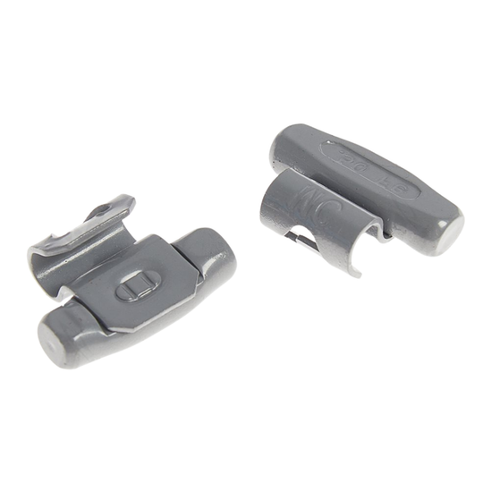 MC050S Tectonic 0.5 OZ Coated Steel Clip-On MC Series Wheel Weights Box of 50