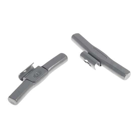 MC225S Tectonic 2.25 OZ Coated Steel Clip-On MC Series Wheel Weights Box of 25