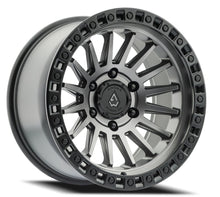 Load image into Gallery viewer, A101179075P00005 - Arena Mesa 17X9 5X127 0mm Satin Gun Metal Center Satin Black Lip - Arena Wheels Canada