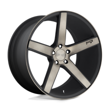 Load image into Gallery viewer, M134198580+35 - Niche M134 Milan 19X8.5 5X100  35mm Matte Black Machined With Double Dark Tint - Niche Wheels Canada