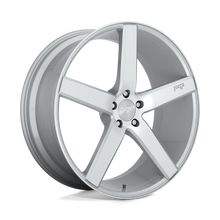 Load image into Gallery viewer, M135208565+25 - Niche M135 Milan 20X8.5 5X114.3  25mm Gloss Silver Machined - Niche Wheels Canada