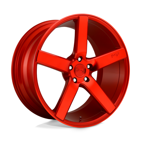 M187200065+40 - Niche M187 Milan 20X10 5X114.3  40mm Candy Red - Niche Wheels Canada