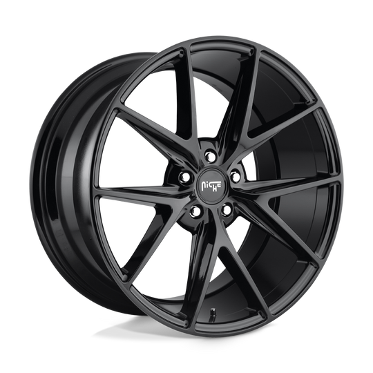 M119209065+35 - Niche M119 Misano 20X9 5X114.3  35mm Gloss Black - Niche Wheels Canada