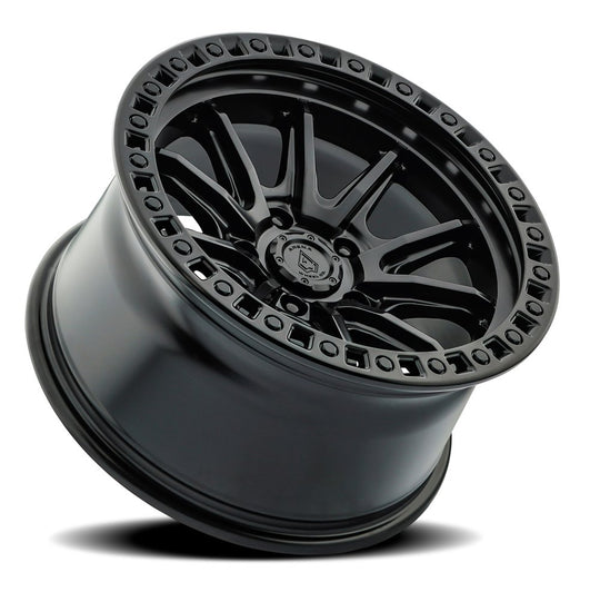 A103179089P00001 - Arena Mission 17X9 6X135 0mm Satin Black - Arena Wheels Canada