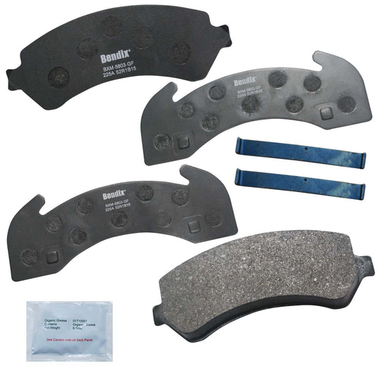 MKD225AFM Bendix Fleet Metlok Semi-Metallic Severe Duty Disc Brake Pads Bendix Canada