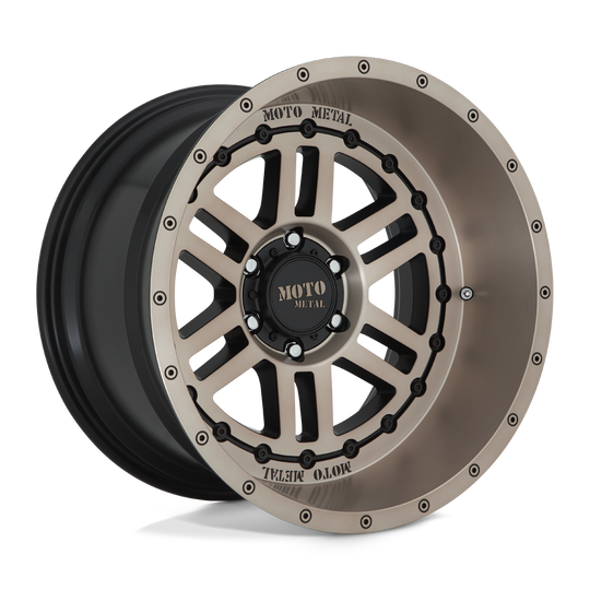 MO80021050618N - Moto Metal MO800 Deep Six 20X10 5X127 -18 mm Satin Black With Bronze Tint - Moto Metal Wheels Canada