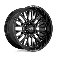 Load image into Gallery viewer, MO80229058300 - Moto Metal MO802 20X9 5X150  0mm Gloss Black Milled - Moto Metal Wheels Canada