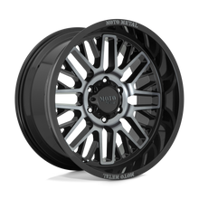 Charger l'image dans la galerie, MO80221063418N - Moto Metal MO802 20X10 6X135 -18 mm Gloss Black Machined With Gray Tint - Moto Metal Wheels Canada