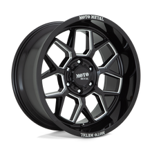 Load image into Gallery viewer, MO80321050318N - Moto Metal MO803 Banshee 20X10 5X127 -18 mm Gloss Black Milled - Moto Metal Wheels Canada