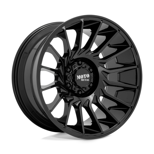 MO80721080318N - Moto Metal MO807 20X10 8X165.1 -18 mm Gloss Black - Moto Metal Wheels Canada