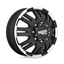 Charger l'image dans la galerie, MO96366080799 - Moto Metal MO963 16X6 8X165.1  111mm Matte Black Machined - Front - Moto Metal Wheels Canada