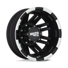 Charger l'image dans la galerie, MO96376089794N - Moto Metal MO963 17X6 8X210 -134 mm Matte Black Machined - Rear - Moto Metal Wheels Canada