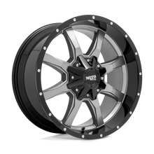 Charger l'image dans la galerie, MO97078087400 - Moto Metal MO970 17X8 8X170  0mm Gloss Gray Center Gloss Black Lip - Moto Metal Wheels Canada