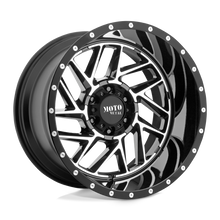 Load image into Gallery viewer, MO98568068306N - Moto Metal MO985 Breakout 16X8 6X139.7 -6 mm Gloss Black Machined - Moto Metal Wheels Canada