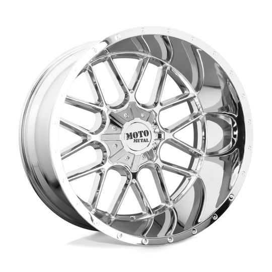 MO98624400276N - Moto Metal MO986 Siege 24X14 BLANK -76 mm Chrome - Moto Metal Wheels Canada