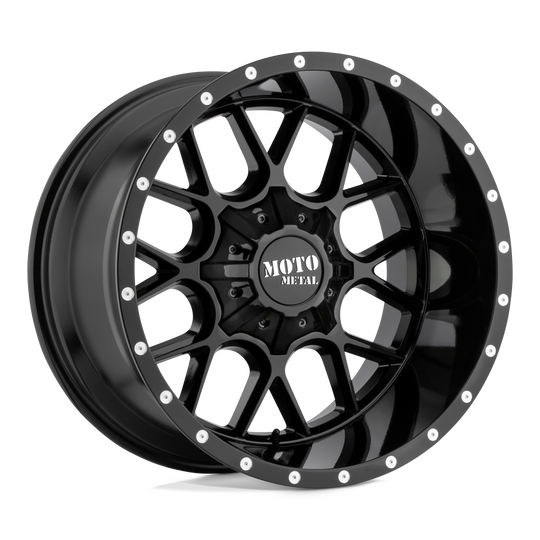 MO986290003A18 - Moto Metal MO986 Siege 20X9 BLANK  18mm Gloss Black - Moto Metal Wheels Canada